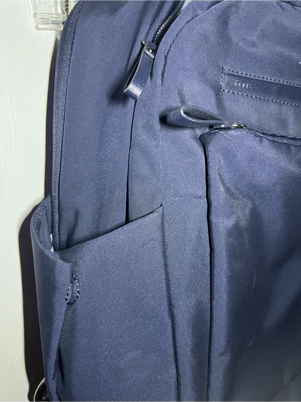 eBags Belcourt Laptop Travel Backpack Midnight Navy Irene Aranda Excellent Cond